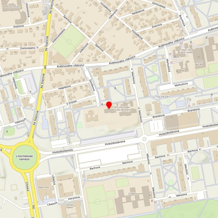 Mapa školy z Mapy.cz