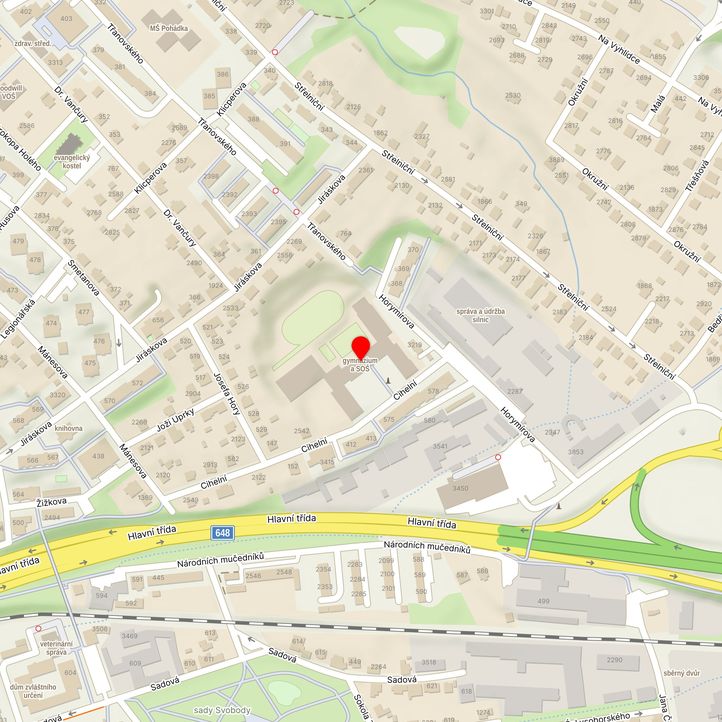 Mapa školy z Mapy.cz