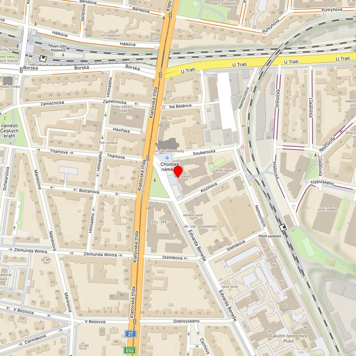 Mapa školy z Mapy.cz