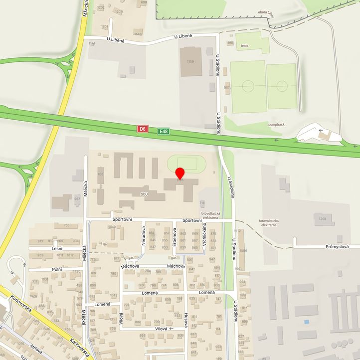 Mapa školy z Mapy.cz