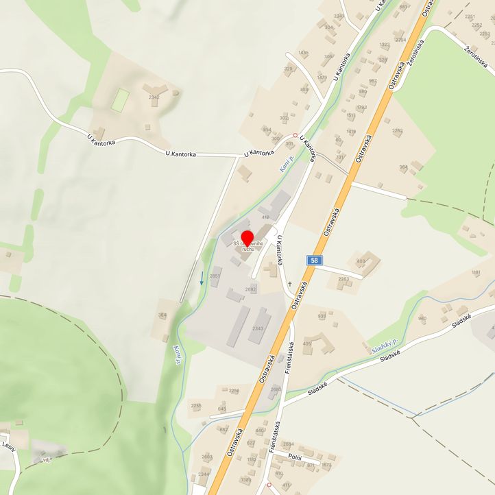 Mapa školy z Mapy.cz