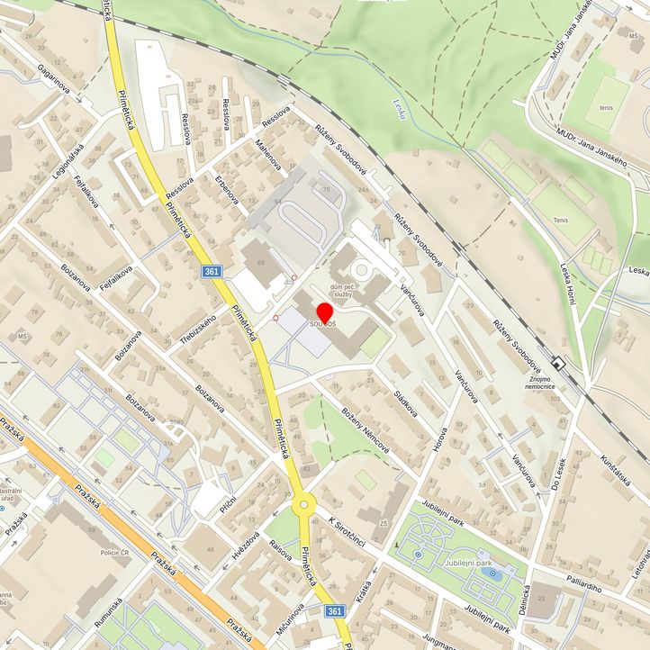 Mapa školy z Mapy.cz