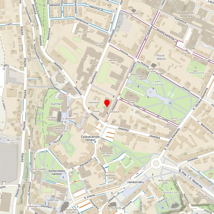 Mapa školy z Mapy.cz