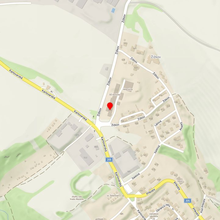 Mapa školy z Mapy.cz