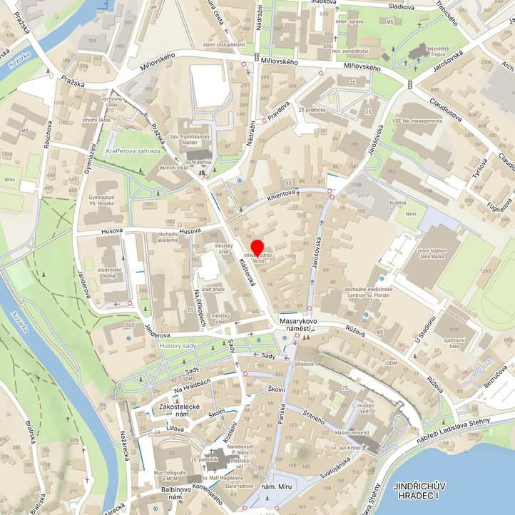 Mapa školy z Mapy.cz