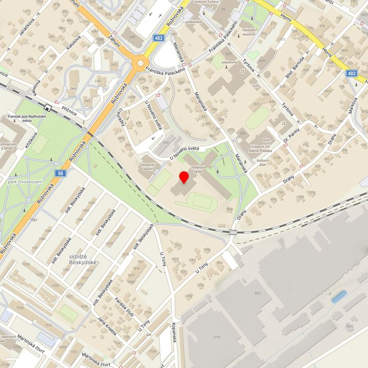 Mapa školy z Mapy.cz