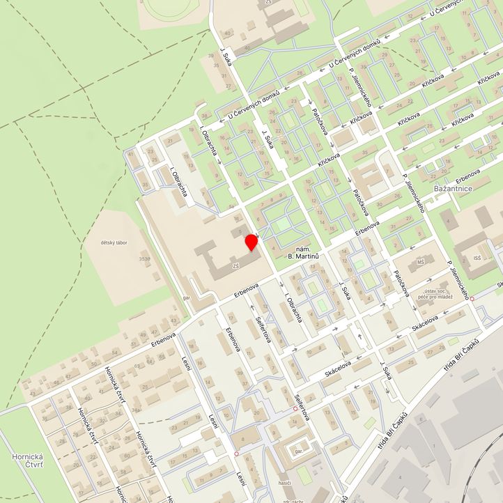 Mapa školy z Mapy.cz