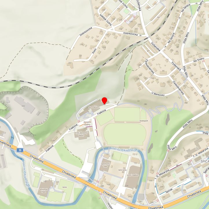 Mapa školy z Mapy.cz