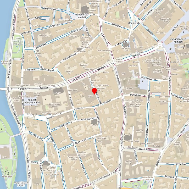 Mapa školy z Mapy.cz