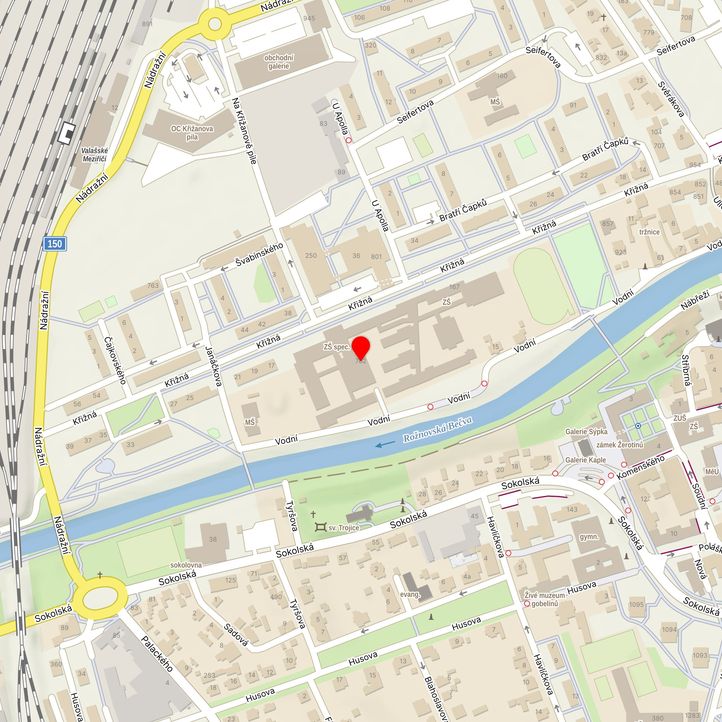 Mapa školy z Mapy.cz