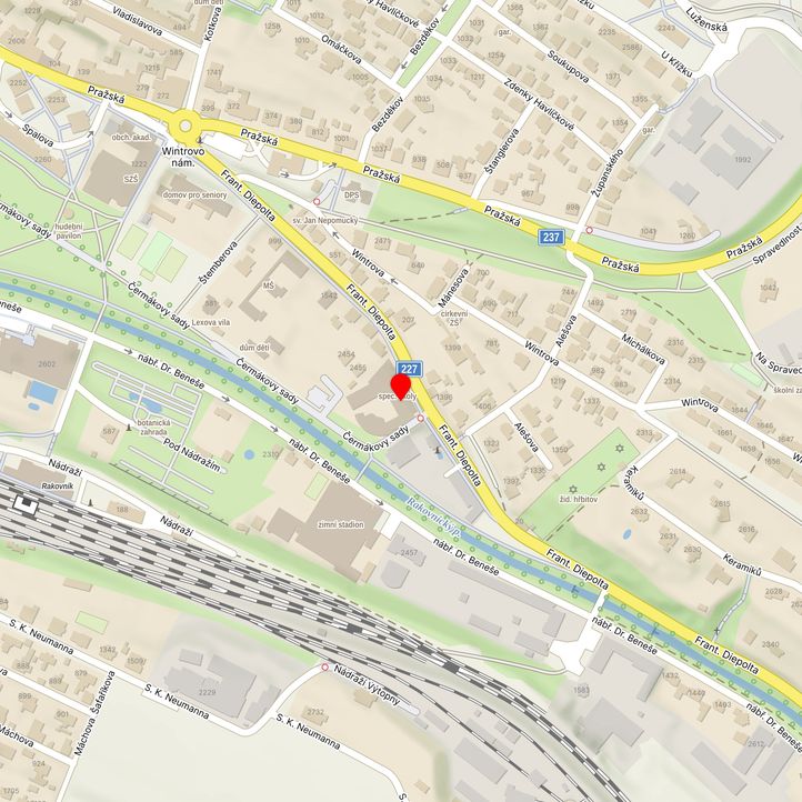 Mapa školy z Mapy.cz