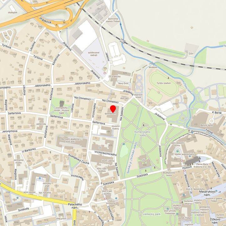 Mapa školy z Mapy.cz