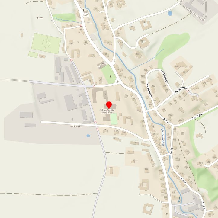 Mapa školy z Mapy.cz