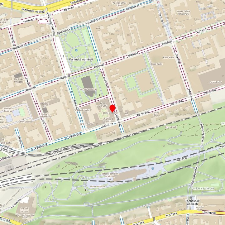 Mapa školy z Mapy.cz