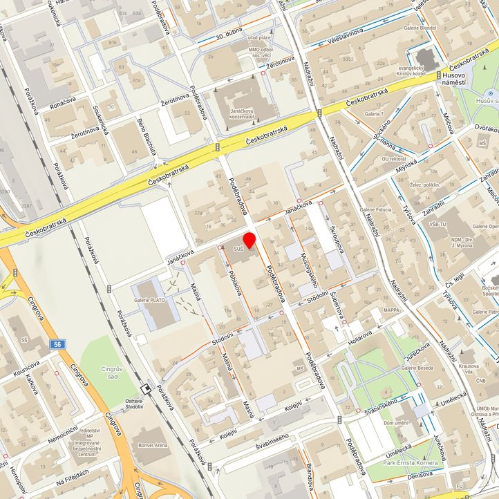 Mapa školy z Mapy.cz