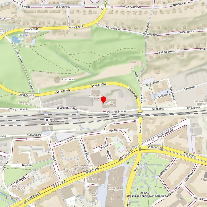 Mapa školy z Mapy.cz