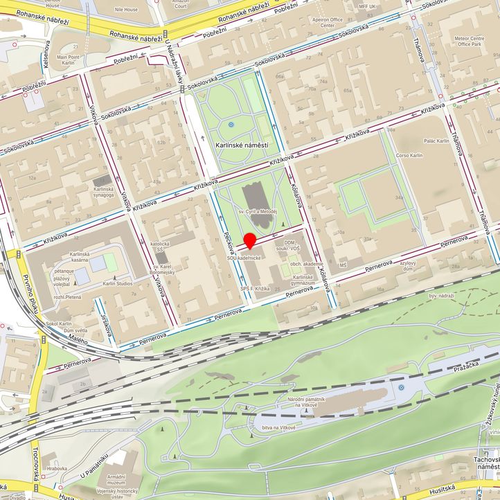 Mapa školy z Mapy.cz