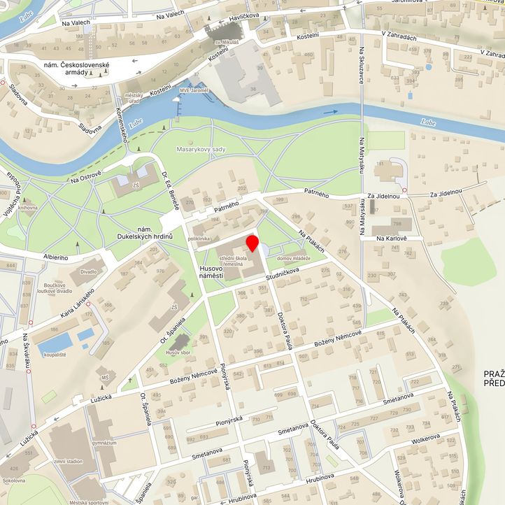 Mapa školy z Mapy.cz