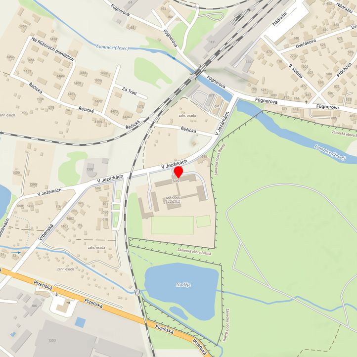 Mapa školy z Mapy.cz