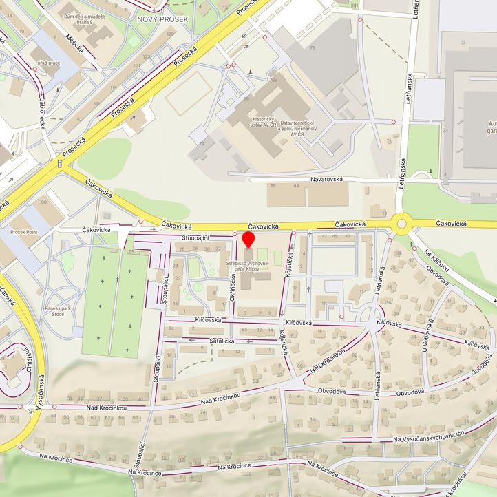 Mapa školy z Mapy.cz