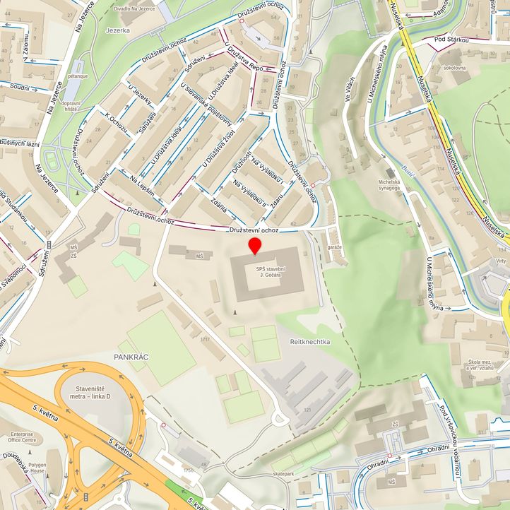 Mapa školy z Mapy.cz