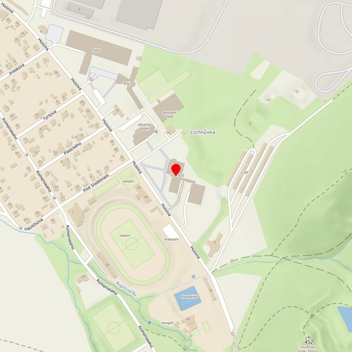 Mapa školy z Mapy.cz