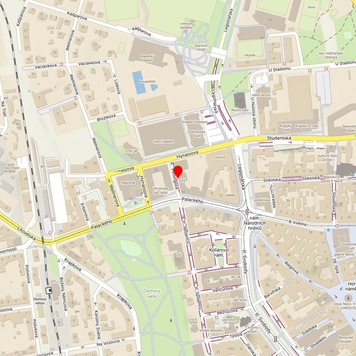 Mapa školy z Mapy.cz