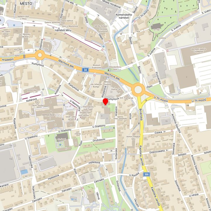 Mapa školy z Mapy.cz