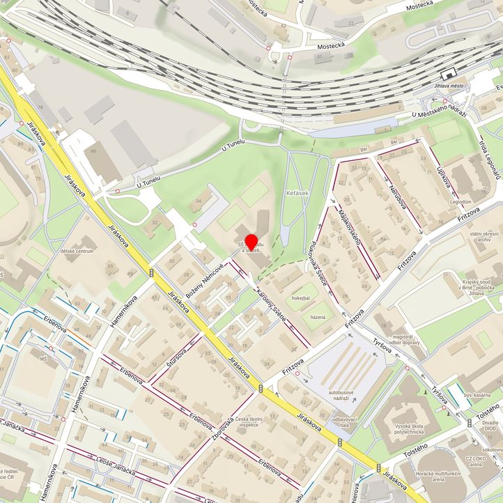 Mapa školy z Mapy.cz