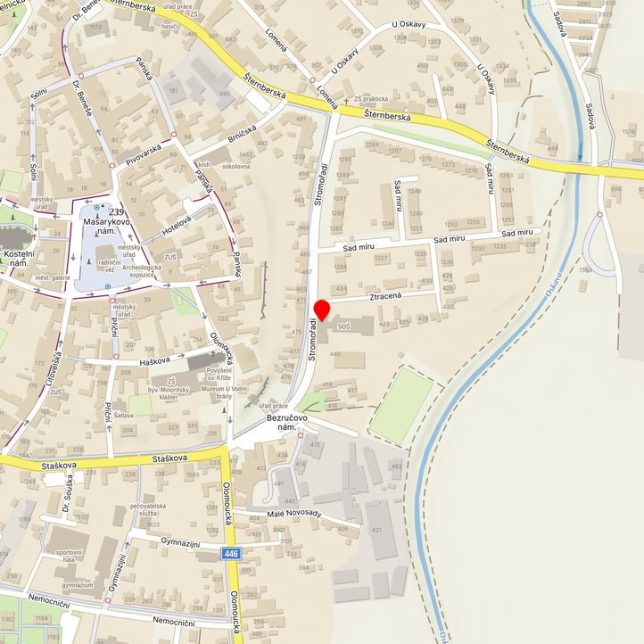 Mapa školy z Mapy.cz