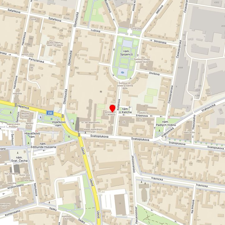 Mapa školy z Mapy.cz