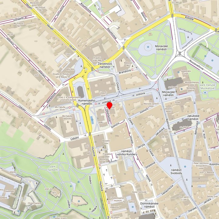 Mapa školy z Mapy.cz