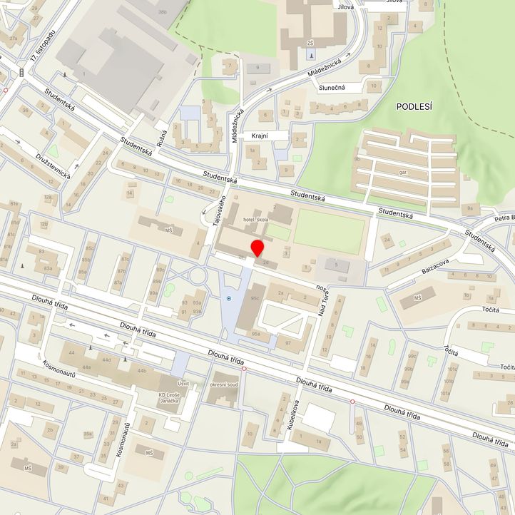Mapa školy z Mapy.cz