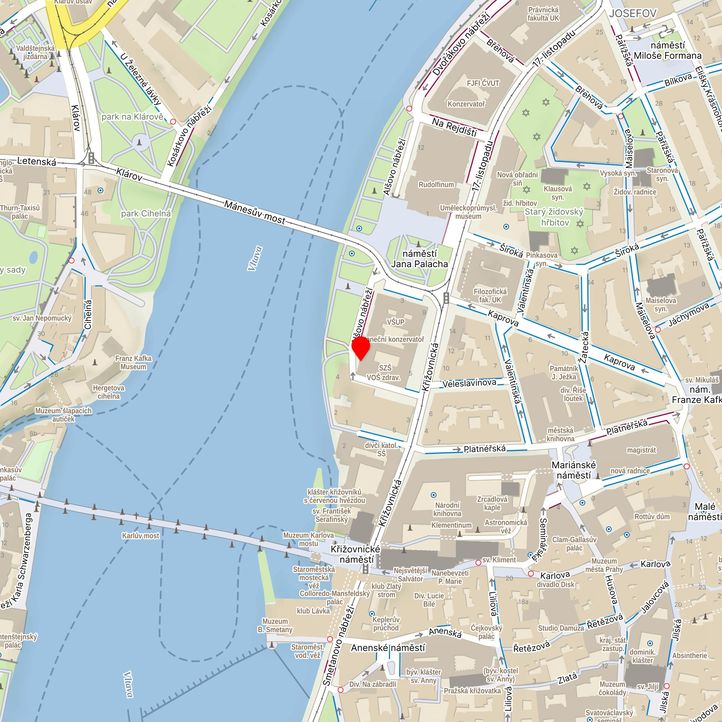 Mapa školy z Mapy.cz