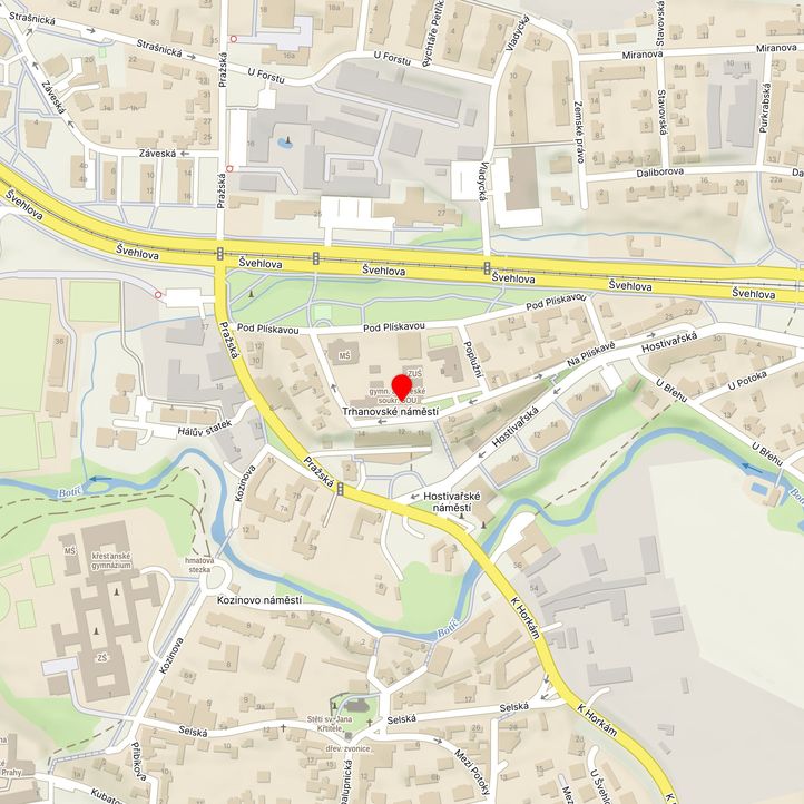 Mapa školy z Mapy.cz