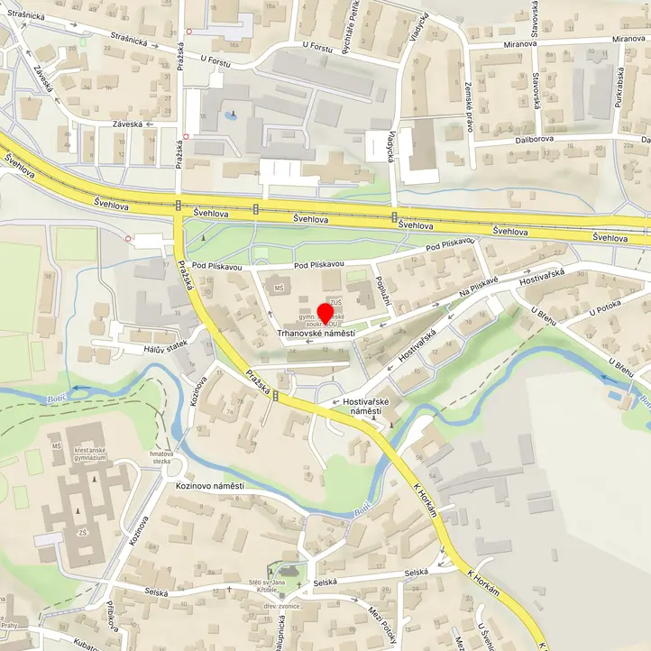 Mapa školy z Mapy.cz
