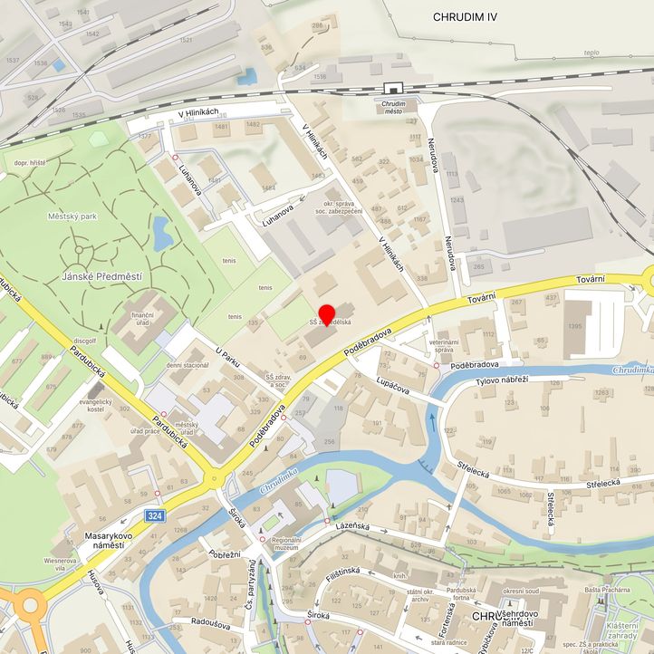 Mapa školy z Mapy.cz