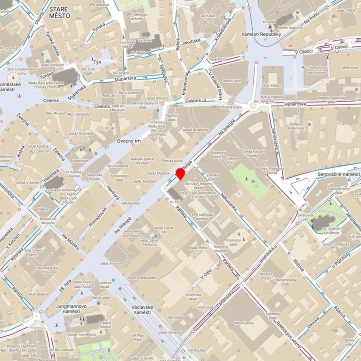 Mapa školy z Mapy.cz