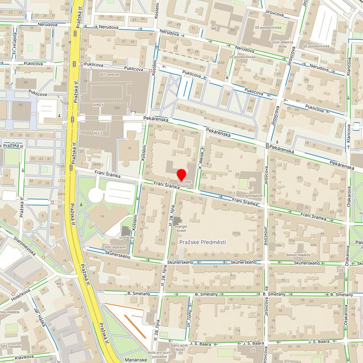 Mapa školy z Mapy.cz