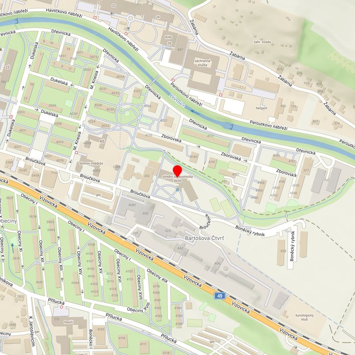 Mapa školy z Mapy.cz