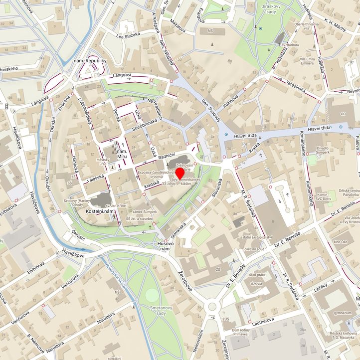 Mapa školy z Mapy.cz