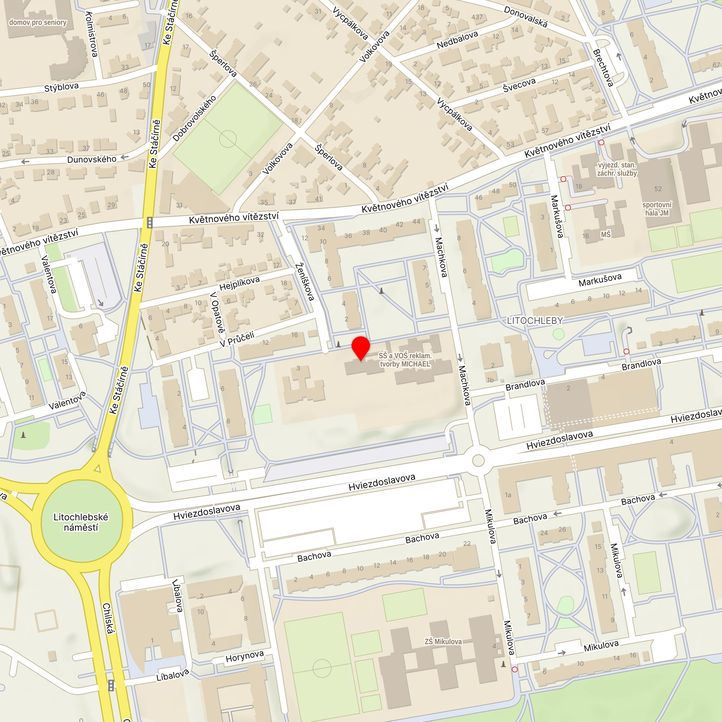 Mapa školy z Mapy.cz