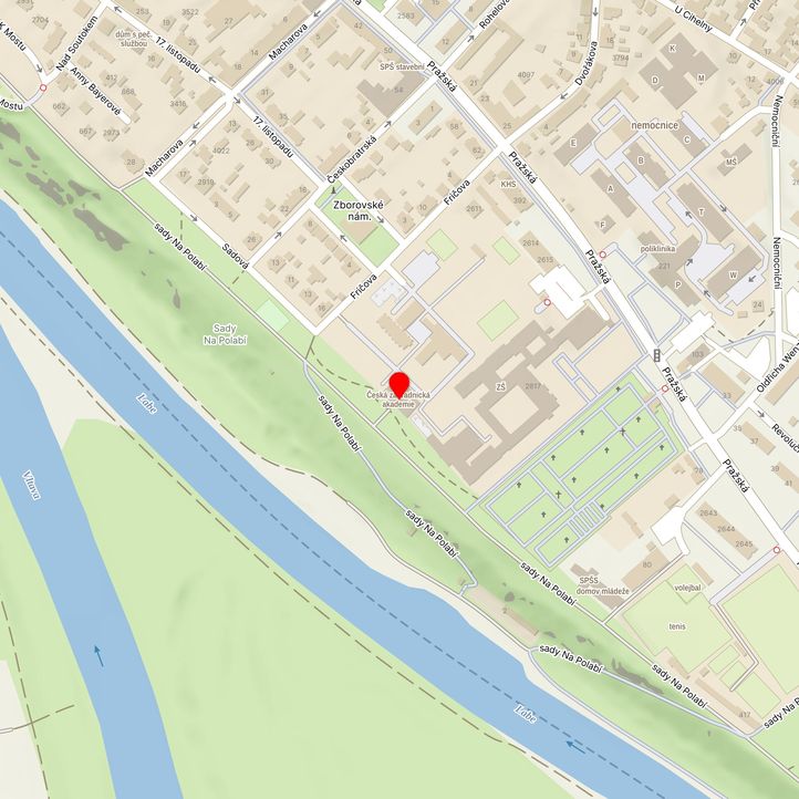 Mapa školy z Mapy.cz