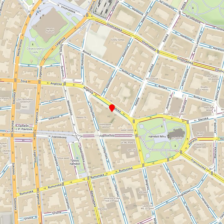 Mapa školy z Mapy.cz