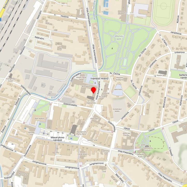 Mapa školy z Mapy.cz