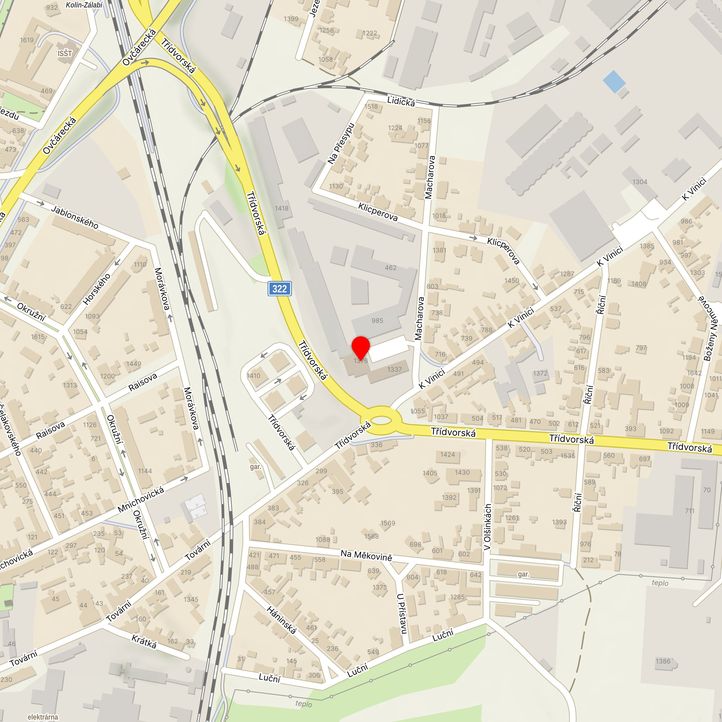 Mapa školy z Mapy.cz