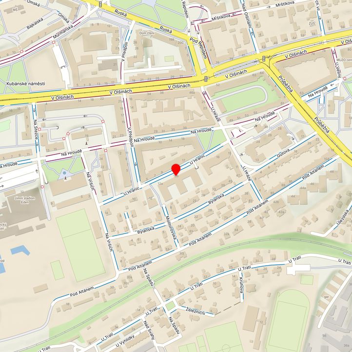 Mapa školy z Mapy.cz