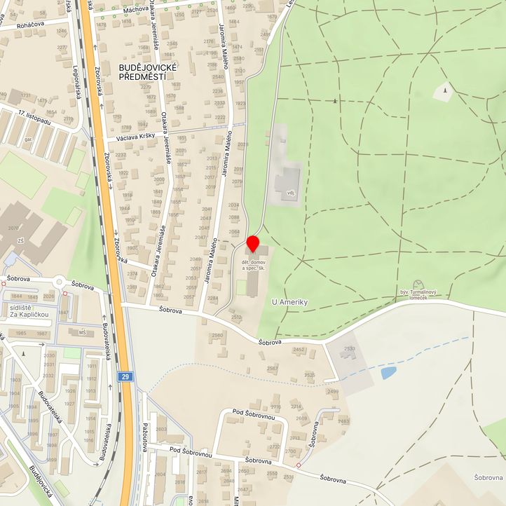 Mapa školy z Mapy.cz