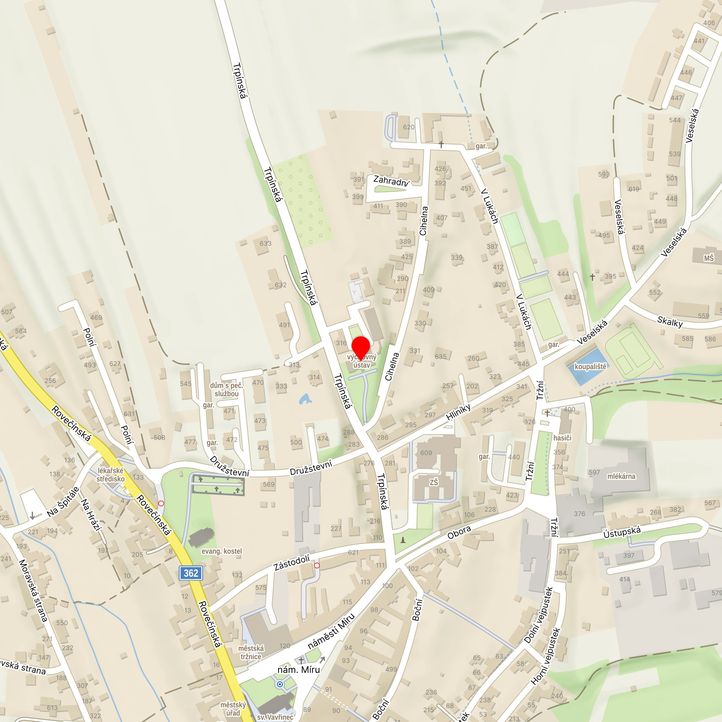 Mapa školy z Mapy.cz