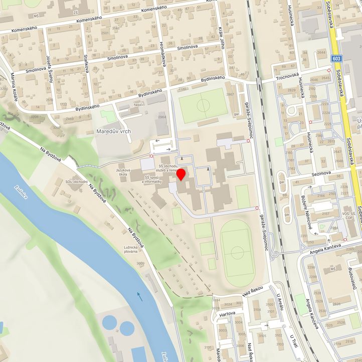 Mapa školy z Mapy.cz